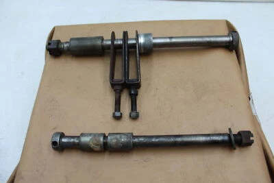 1978 SUZUKI GS550 GS550E (#340) FRONT AND REAR AXLE RIM PIVOT BOLT W/ ADJUSTERS - Image 1 of 4