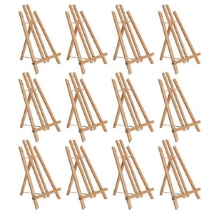 12 Pack 14" M Tabletop Display Stand A-Frame Artist Easel Wood Beechwood Tripod - Picture 1 of 5