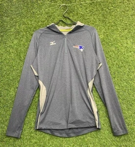 New England Patriots 1/4 Zip Herren Large grau Pullover Windshirt Baseball Mizuno - Bild 1 von 16