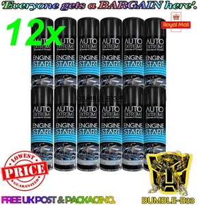 12 X EASY ENGINE COLD START SPRAY FOR CAR VAN PETROL DIESEL PARAFFIN ENG 250ML - Picture 1 of 1