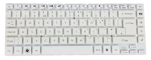 NEW PACKARD BELL NS11HR NS44HR NS45HR GATEWAY NV47H KEYBOARD UK WHITE - Zdjęcie 1 z 2