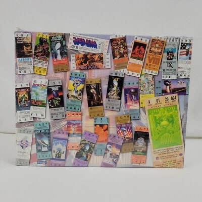 Sealed Springbok 500 piece Jigsaw Puzzle "Super Bowl Tickets" 1967-1995, NFL NEW - Image 1 of 4