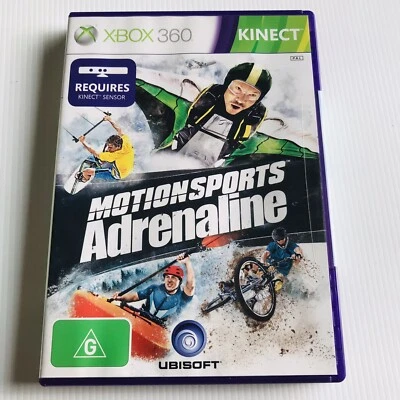 Motion Sports Adrenaline (Xbox 360) Mountain Bike Rock Climb Ski Kite Surf Kayak - Image 1 of 3