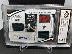 2021 Panini Absolute #207 Rookie Premiere Materials Auto DeVonta Smith 154/249 - Picture 1 of 3