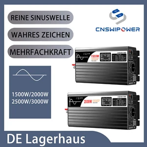 12V/24V/48V to 230V  1500W/2000W/2500W/3000W pure sine wave inverter converter - Bild 1 von 23