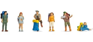 NEW  ! HO NOCH HIKER FIGURES # 15247 HIKERS / BACKPACKERS & HITCHHIKERS - Picture 1 of 1