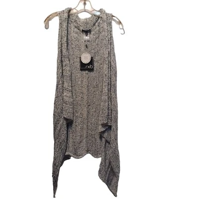 Rxb Cárdigan Chaleco Mujer Medio Azul Mármol Tejido Sharkbite Foto 1 de 4