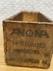 Vintage Cheese Box Wood Anona White American 5 Lb Borden Sales Co NY San Fran