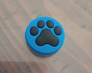 Blue Black Paw Print Toe Beans Shoe Charm - Picture 1 of 1