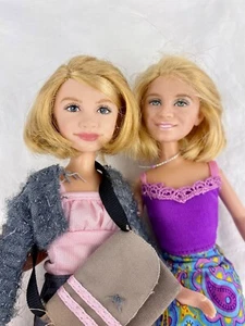 Vintage Mattel Mary Kate & Ashley Olsen Twin Fashion Doll 10” Lot Of 2 1987 - Picture 1 of 9