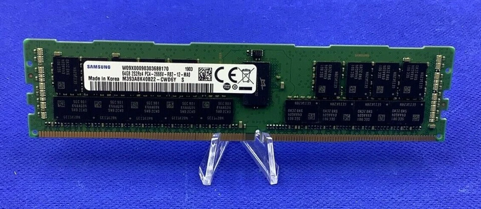 M393A8K40B22-CWD SAMSUNG 64GB (1X64GB) 2S2RX4 PC4-2666V MEMORY - Image 1 of 1
