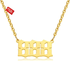 Angel Number Necklace for Women 000 111 222 333 444 555 666 777 888 999 Necklace - Photo 1/13