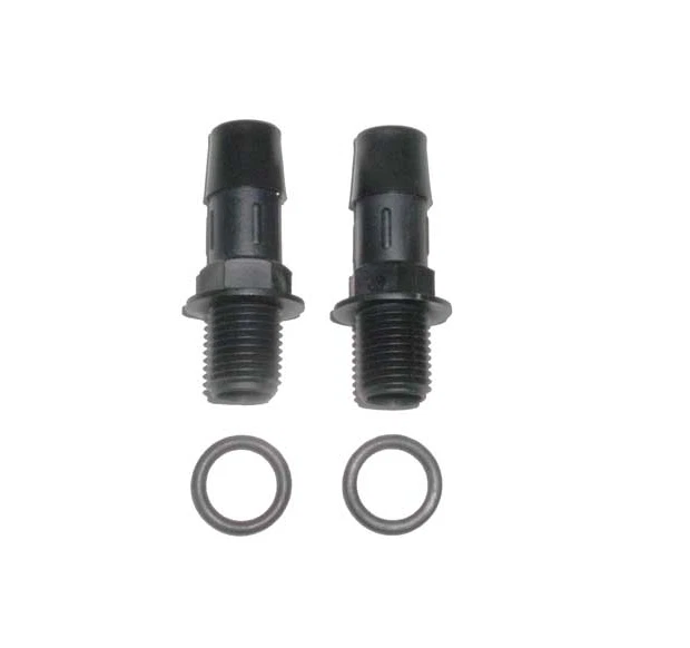 Swiftech NPSM1-2 LEGACY 1/4" NPSM BLACK NYLON BARB FITTINGS (2 Pack) - Image 1 of 1