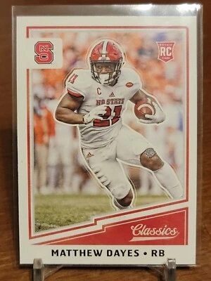 2017 Classics Glossy #267 Rookie Matthew Dayes NC State Wolfpack - Image 1 of 2