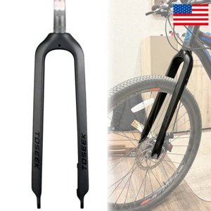 Horquillas de carbono TOSEEK T800 26/27,5/29" freno de disco bicicleta de montaña horquilla rígida 1-1/8" - Imagen 1 de 13