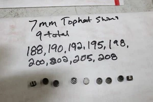 7mm 6.95mm 9 Pcs. Valve Shim Shop Kit 188-208 FZR FJR 1000 750 Fazer Maxim New? - Bild 1 von 8