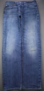 Jeans Uomo 2014 Levi's Button Fly 501 Cotone Lavaggio Medio Tg 32x32 (Msr 32x30) - Foto 1 di 11