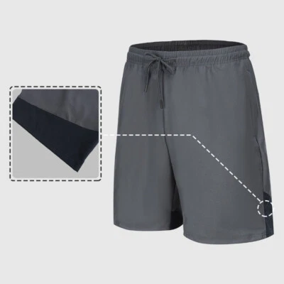 Шорты мужские беговые быстрые сухие лед шелковые летние тонкие фитнес повседневные тренировочные брюки - Изображение 1 из 4