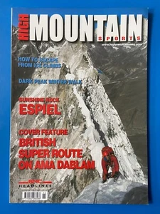 High Mountain Sport Magazine Feb 2002 Cover Area Dablarm 582F - Imagen 1 de 2