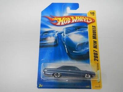 Hot Wheels 2007 New Models 1964 Ford Galaxie 500XL Dark Blue 18 of 36 (3) - Image 1 of 4