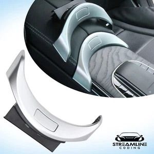 Mercedes BENZ Console Armrest Cover Button Trim Switch Silver W205 C Class  - Picture 1 of 7