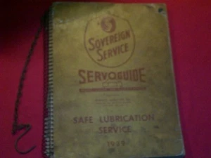 Rare 1939s + Auto Car Sovereign Lubrication Service Guide Covers Them All - Picture 1 of 12