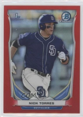 2014 Bowman Draft Chrome Red Refractor /5 Nick Torres #CDP112 - Image 1 of 2