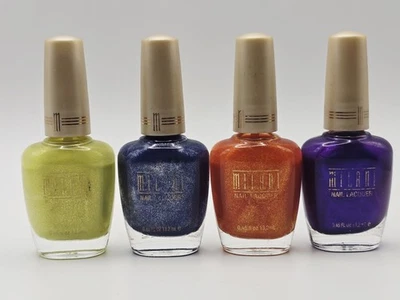Milani Nail Lacquer #17, #83, #06A, Gold Crush Lot of 4  - Image 1 of 4