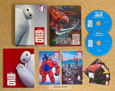 BIG HERO 6 - NOVA NOVAMEDIA 3D + 2D BLU RAY STEELBOOK -  (READ DESCRIPTION) - Image 1 of 4
