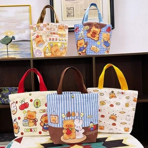 Cartoon Bear Handbag Portable Tote Bags New Lunch Bag - Picture 1 of 17