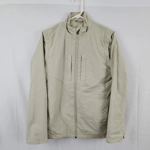 SCOTTeVEST Mens TEC Jacket Removable Sleeves 25 Pockets Beige Cotton Nylon Small - Picture 1 of 17