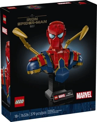 LEGO Super Heroes Marvel Iron Spider-Man Buste 76326 Bauset 379-tlg. Ab 18 Ans - Photo 1/4