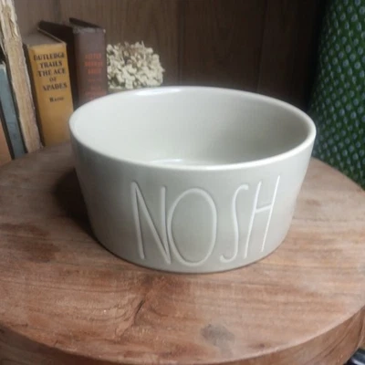 Rae Dunn NOSH 6-in. Stoneware Dog Bowl used - Image 1 of 4