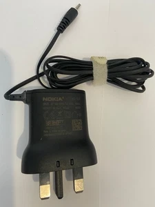 Nokia AC-15X Original AC Mains Charger 2mm Series Black UK Plug Brand New pack - Picture 1 of 3
