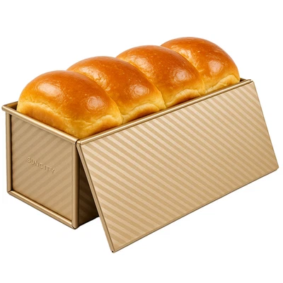 Premium Brotbackform mit Deckel 34,5×13,5×12cm Extra Hohe Toastbrot Backform - Bild 1 von 4