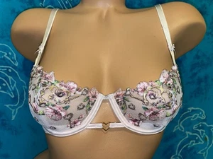 Victoria’s Secret Push-up-BH Dream Angels rosa bestickt ohne Polster 32C - Bild 1 von 9