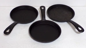 3er Set Mini 5" Durchmesser Pfanne Bratpfannen einzelnes Ei, Pfannkuchen usw. - Bild 1 von 3