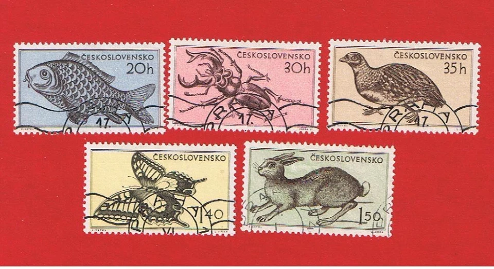 Checoslovaquia #711-715 en muy buen estado usado sin naturaleza envío y devolución Foto 1 de 1