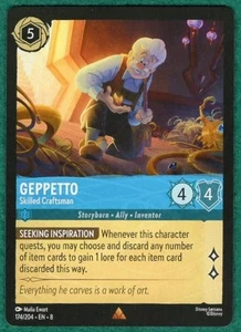 Geppetto - Skilled Craftsman - Reign Of Jafar #174 - Disney Lorcana TCG Card - Picture 1 of 2