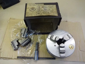Bison lathe 3 jaw chuck 125mm + reverse jaws + key - Picture 1 of 10