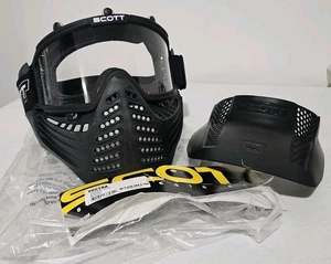 Brand New Scott Vectra Black Clear Lens Paintball Mask  Single 09-0563-0-0-BLK - Picture 1 of 7