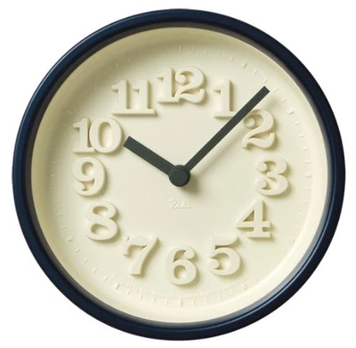 Lemnos Small Clock Blue WR07-15 BL Wall Clock Japan - Image 1 of 2
