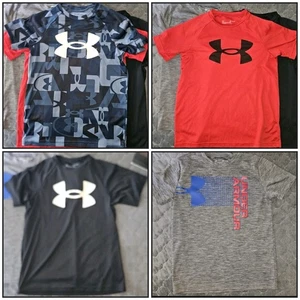 Lote de 4 camisas/tops Under Armour Active wear para niños talla mediana - Imagen 1 de 10