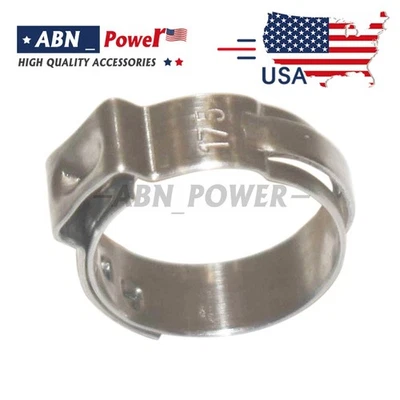 120 Piezas 1/2" PARA PEX Abrazadera de Acero Inoxidable Anillos de RCA Crimpado Pinza Montaje Foto 1 de 4