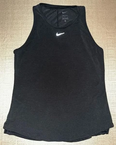 Nike Dri Fit Women’s Small S Logo Tank Top Black Excellent Condition - Picture 1 of 3