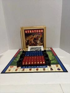 Hasbro-milton Bradley Nostalgia Games Series Stratego , wooden box 2002 Complete - Picture 1 of 5