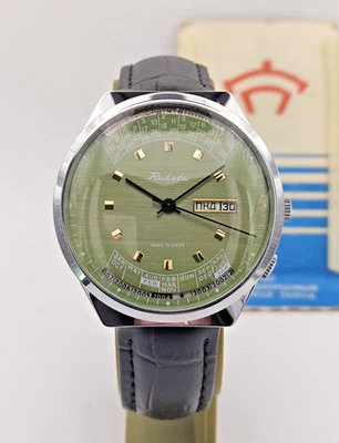 Soviet Wristwatch Raketa College Vintage Men's Watch Perpetual Calendar 2628HA - Image 1 of 4
