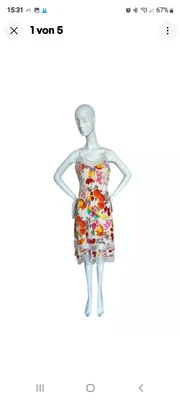 DIOR by JOHN GALLIANO 2006 vintage silk floral slip dress with lace and bows - Bild 1 von 4