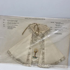 Infant Of Prague Vestment 7” Gown Dress Handmade Catholic Doll Gold - Picture 1 of 12