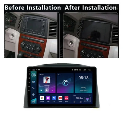 10.1" Android 12 Stereo Radio GPS Nav Wifi FM For Jeep Grand Cherokee 2004-2007 - image 1 of 4